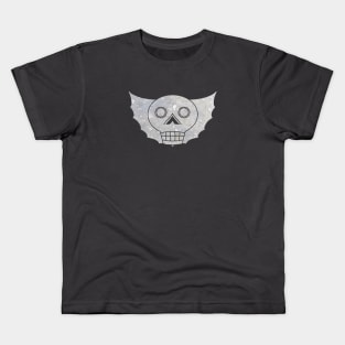 Bat Winged Skull - Stone Kids T-Shirt